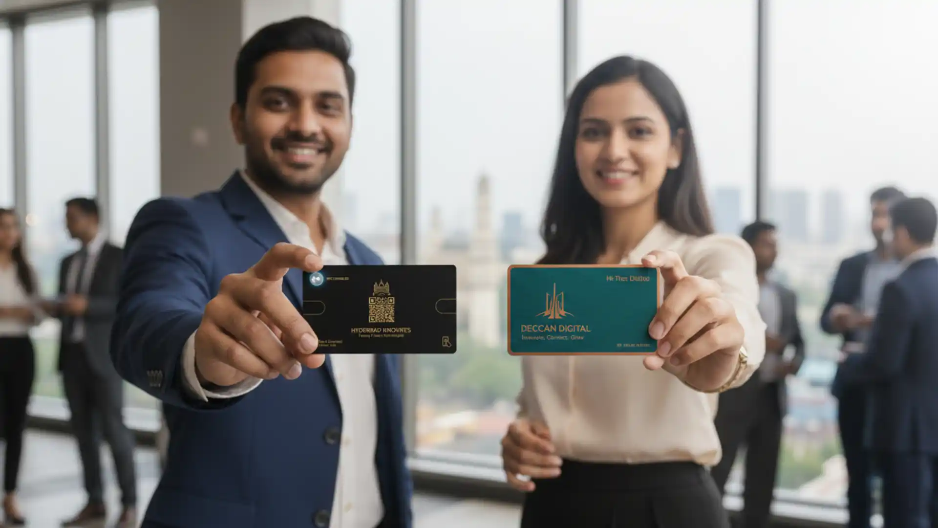 Networking in Hyderabad with professional business cards