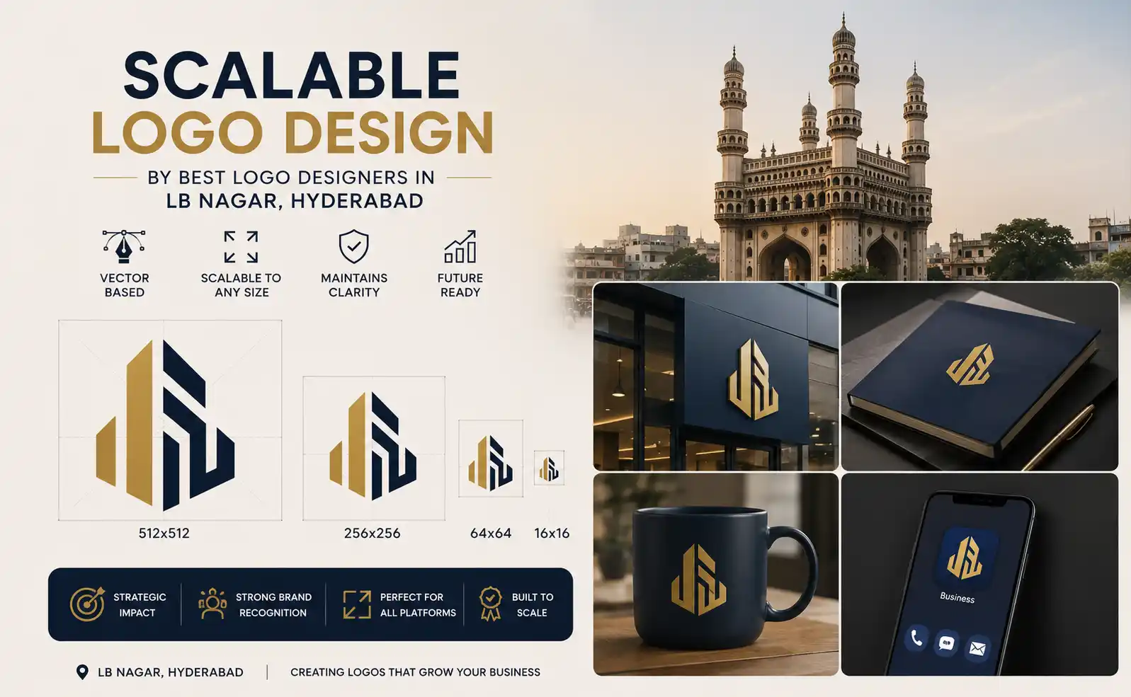 Scalable logo design by Best logo designers in LB Nagar Hyderabad