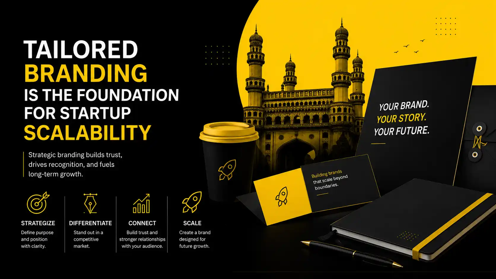 Custom branding solutions for startups in Hyderabad create lasting impact