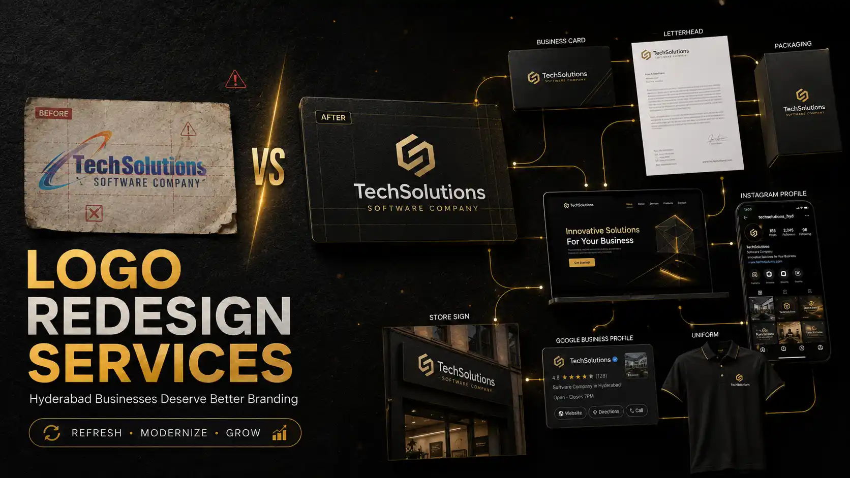 Logo Redesign Services in Hyderabad by Designers Studio