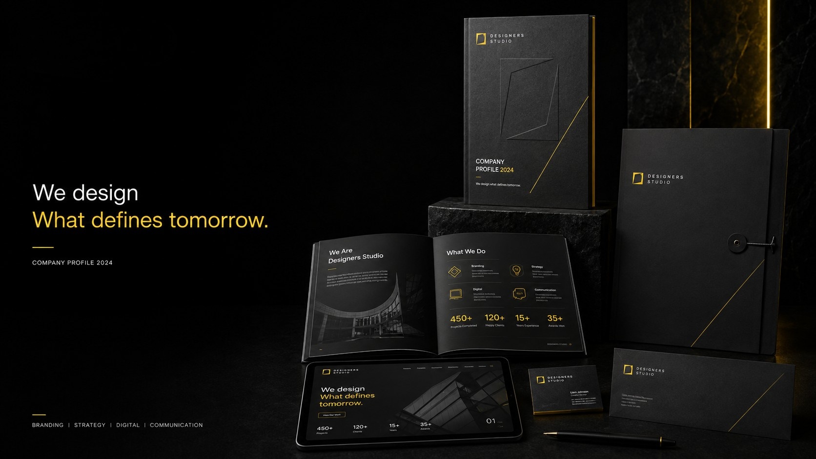 Professional Company Profile Design Hyderabad process