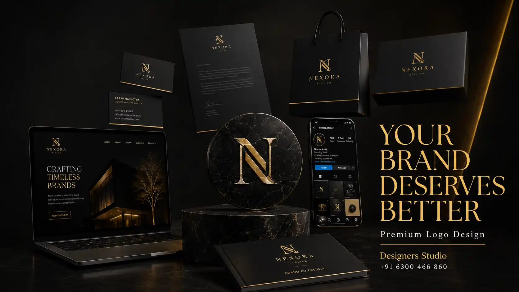 Premium Logo Design Hyderabad elements and applications